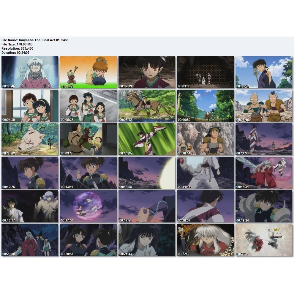 อินุยาฉะ เทพอสูรจิ้งจอกเงิน อนิเมะ 193 ตอน + 4 มูฟวี่ อนิเมะ พากษ์ไทย 540p 480p 1080p USB แฟลชไดร์ คอมพิวเตอร์ มือถือ