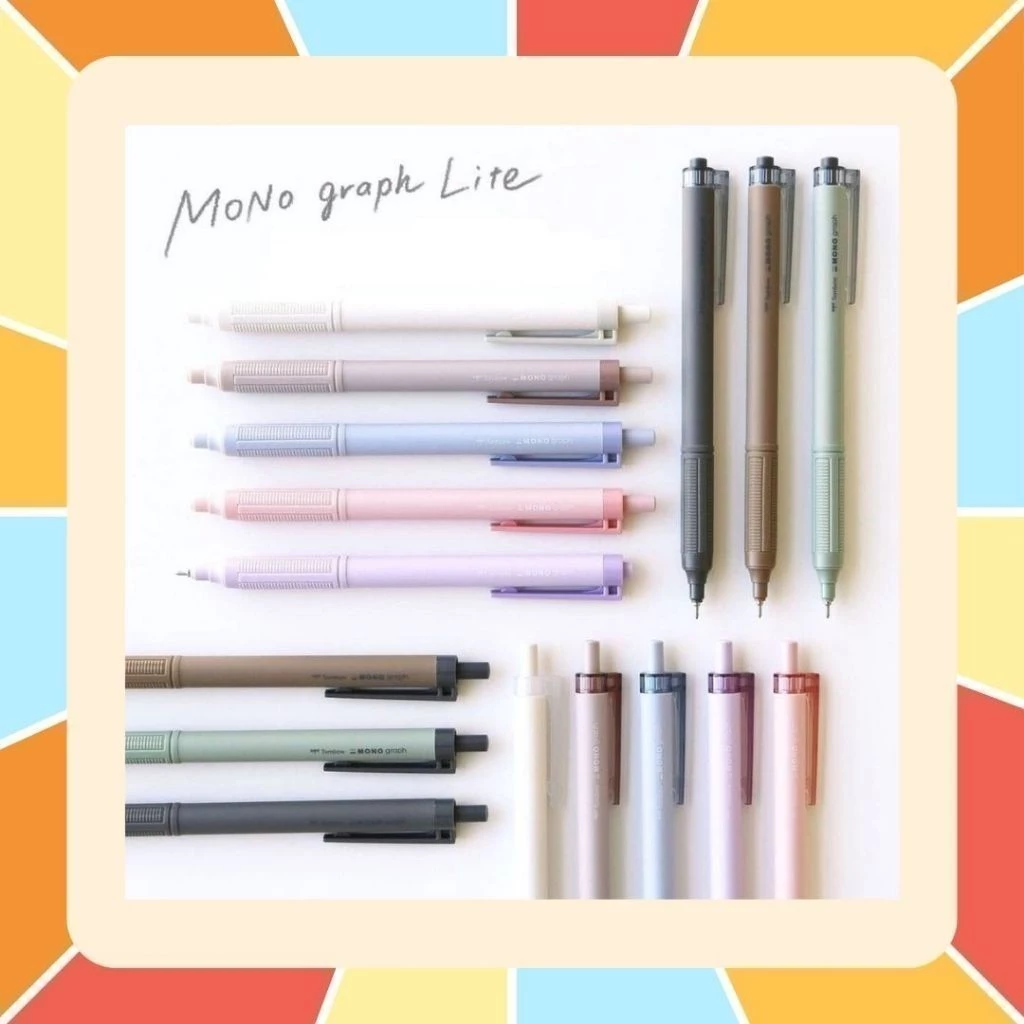 Tombow Mono Graph Lite ปากกาลูกลื่น สีพาสเทล Smoky Color ขนาด 0.38 มม. 0.5 มม. มีด้ามปากกาให้เลือกหลายสี