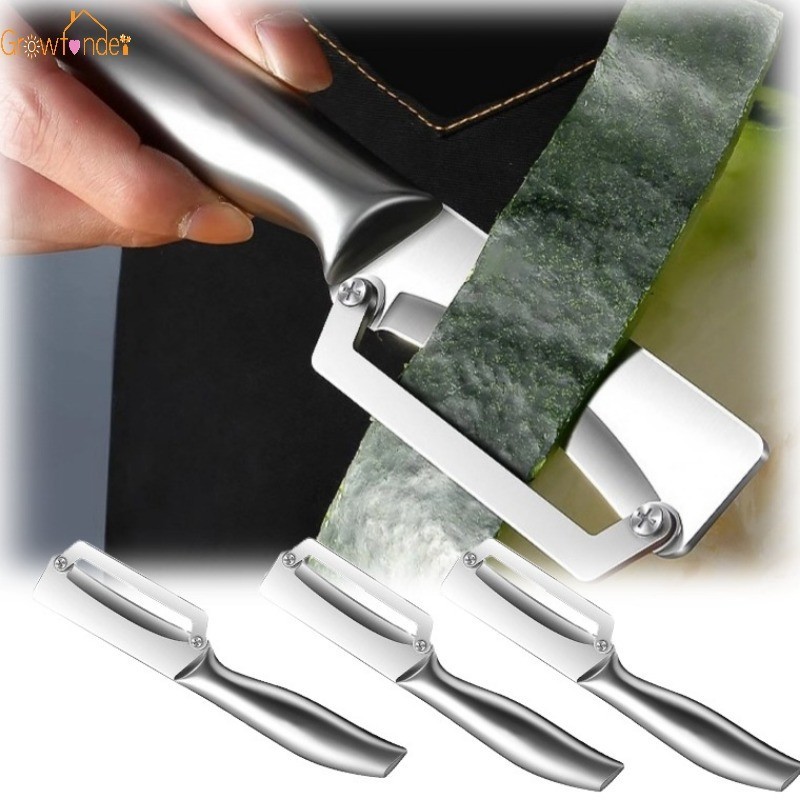 Anti Slip Handle สแตนเลส Peeling มีด Multi-functional แบบพกพาน ้ ําตาลอ ้ อยฟักทองผักกาดหอม Skin-peeler เครื ่ องมือห ้ องครัว