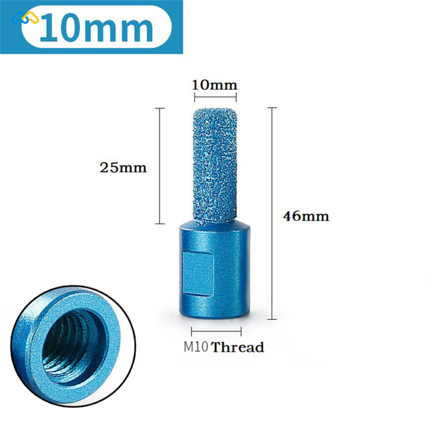 1 PC M10 ด ้ ายสูญญากาศ Brazed Diamond Finger Bit เครื ่ องตัดสําหรับกระเบื ้ องเซรามิคหินแกรนิตหินอ ่ อนตัด 6/10/15 มม .