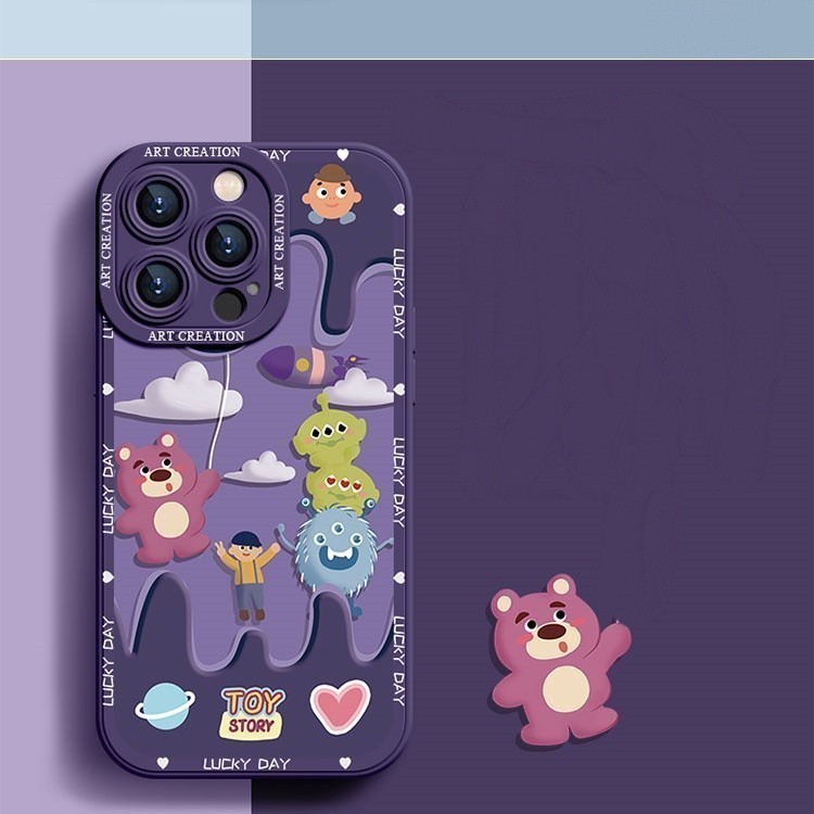 [ดีไซเนอร์ยอดนิยม Cool ผิดปกติน่ารัก Cyclops] เหมาะสําหรับ IPhone 11 12 13 14 Pro Max X XR XS XSMAX 6 7 Plus เคสโทรศัพท์ซิลิโคนใหม่ซิลิโคนเหลวทาสี