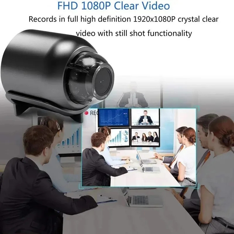 1080p HD Mini กล้อง Wifi IP สมาร์ทบ้านในร่ม Night Vision AI มนุษย์กล้องวิดีโอเสียงวิดีโอไร้สายความปลอดภัยการเฝ้าระวังกล้อง