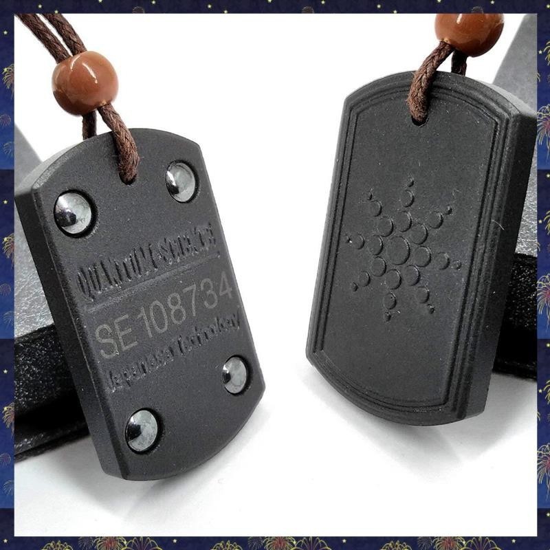 (PWXS) หินภูเขาไฟจี้สร้อยคอ Anti EMF จี้ป้องกันรังสี Energy Scalar Quantum Bio วิทยาศาสตร์ไอออนลบ