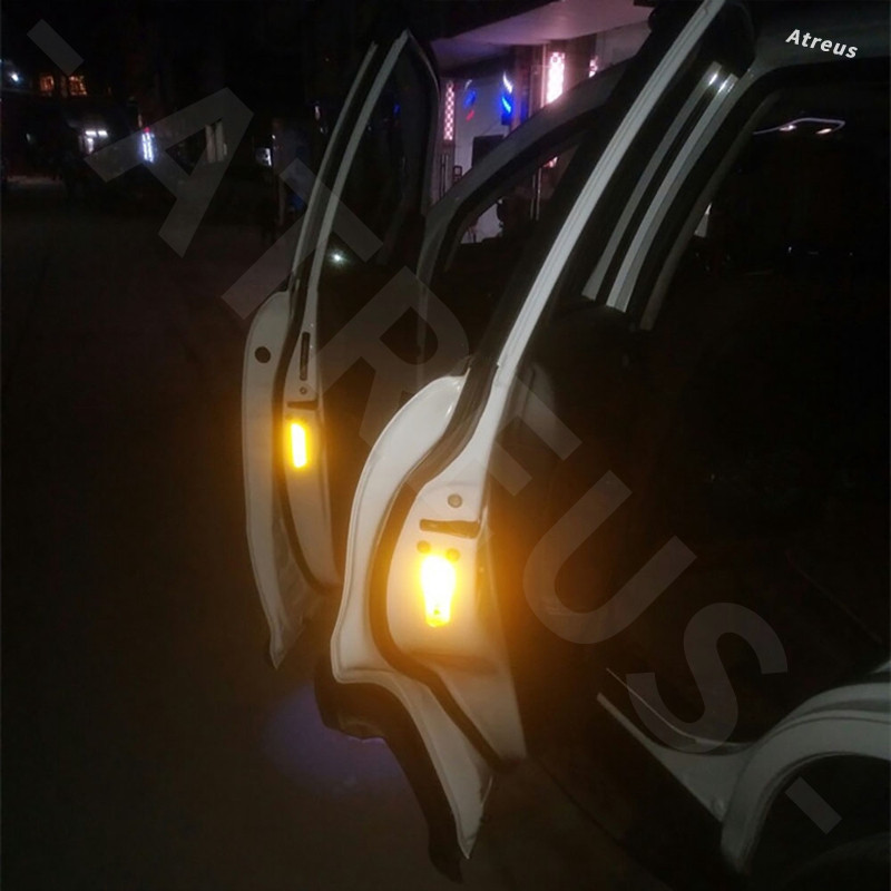 4พีซี Mitsubishi สติกเกอร์เรืองแสง คําเตือนความปลอดภัยในรถยนต์ แบบสากล เทปเปิด สะท้อนแสงสูง for Mitsubishi Xpander Cross Triton Grandis Attrage Mirage Outlander Xforce Pajero Sport ASX - รูปที่ 5