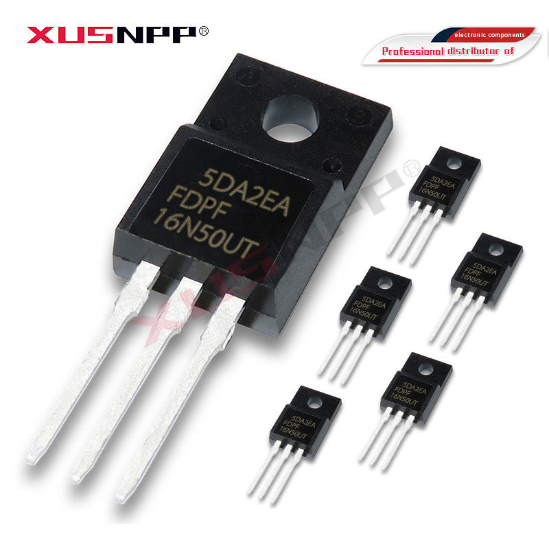 10pcs FDPF16N50UT TO-220F 16A 500V 16N50 TO220F FQPF16N50 FQPF16N50C ส่วนประกอบอิเล็กทรอนิกส์