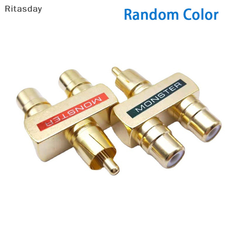 Ritasday 1 คู่ RCAxMale ปลั๊ก 1xRCA หญิงซ็อกเก็ตตัวเชื่อมต่อขั้วต่อเสียงที่ยอดเยี่ยมใหม่ - รูปที่ 6