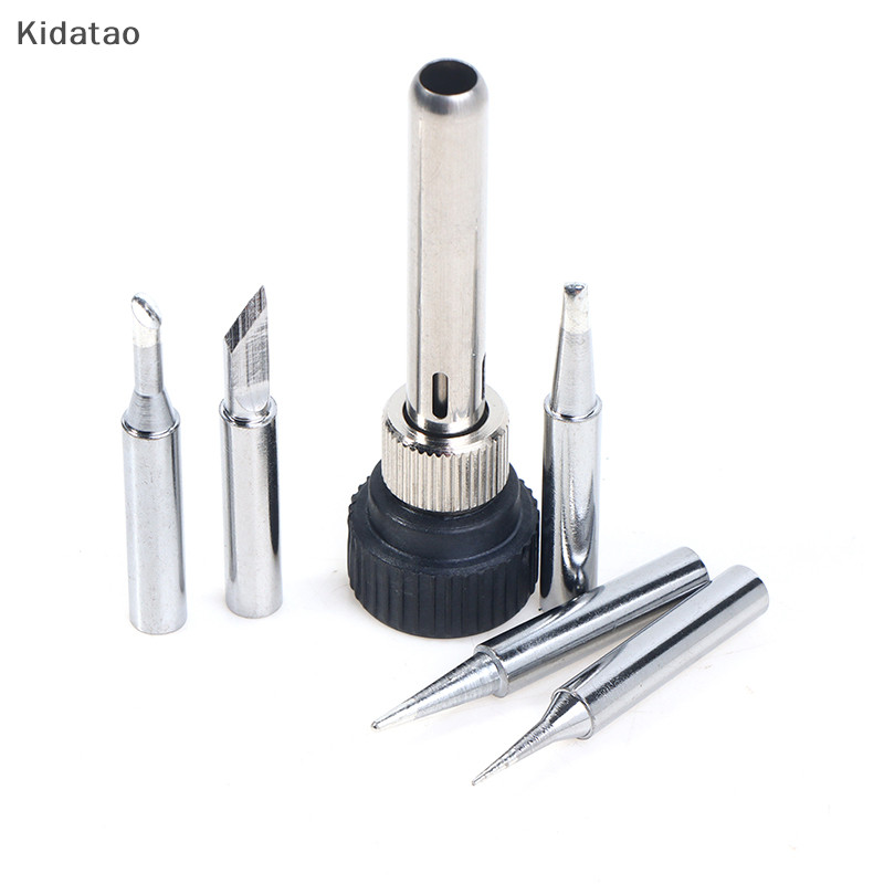Kidatao สําหรับ ESD 852D 936 737D 898D 907 HAKKO ปลายเหล็ก Cannula ปลอกและ 5 X หัวแร้งเคล็ดลับสถานีบัดกรีเหล็กอะแดปเตอร์ใหม่