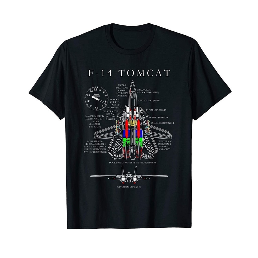 F-14 Tomcat Specs Shirt เสื้อยืด