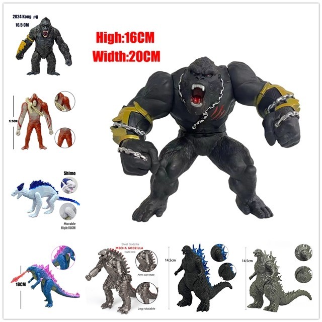 Godzilla X Kong 2024 Shimo Godzilla Minus One Skar King PVC ตุ๊กตาสะสมเครื่องประดับตกแต่งรุ่น