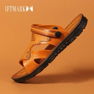 IFTMARK รองเท้าแตะ รองเท้าแตะผู้ชาย รองเท้าแตะแฟชั่นใหม่ รองเท้าชายหาด รองเท้าแบน ลำลอง สวมใส่ง่าย[ส่งเร็วพิเศษ]