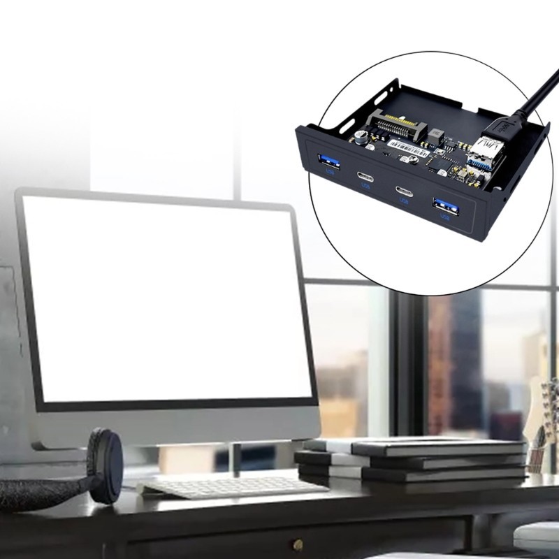 Bt 19 20Pin USB แผงด้านหน้าความเร็วอย่างรวดเร็วสําหรับเดสก์ท็อป PC 3 5 นิ้ว Floppy Drive Bay