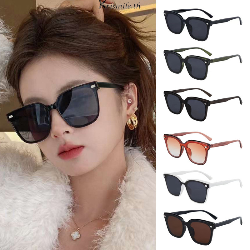 COD-ในไทย💖แว่นกันแดด Rivet กรอบแว่นกันแดดกลางแจ้ง Unisex แว่นกันแดดพรีเมี่ยม Sense Vintage-Kri