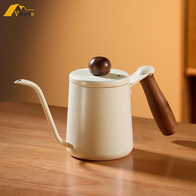 [Vaveren] Pour over Coffee Kettle กาต้มน้ํากาแฟดริป, มีหูจับ, หม้อต้มน้ํา, กาต้มน้ําคอห่าน, หม้อกาแฟแคมป์ปิ้งสําหรับต้ม