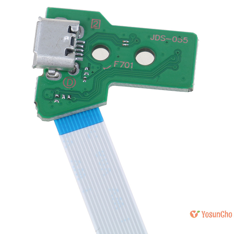 Yosuncho] แผงวงจรซ็อกเก็ตพอร์ตชาร์จ USB 12Pin JDS 011 030 040 สําหรับคอนโทรลเลอร์ PS4 ใหม่