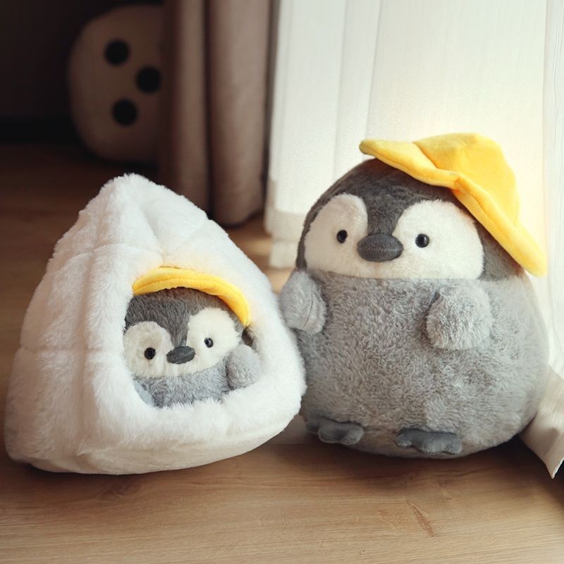 น่ารัก Snowy House ตุ๊กตาเพนกวินตุ๊กตาของเล่น Snowy Cave สัตว์ Snowy Nest Penguin ตุ๊กตาผ้าตุ๊กตาของ