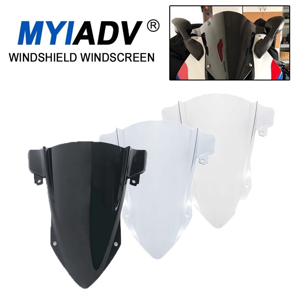 BC Racing Windshield For BMW S1000RR 2019 2020 2021 S 1000 S1000 RR Motorcycle Windscreen Double Bub