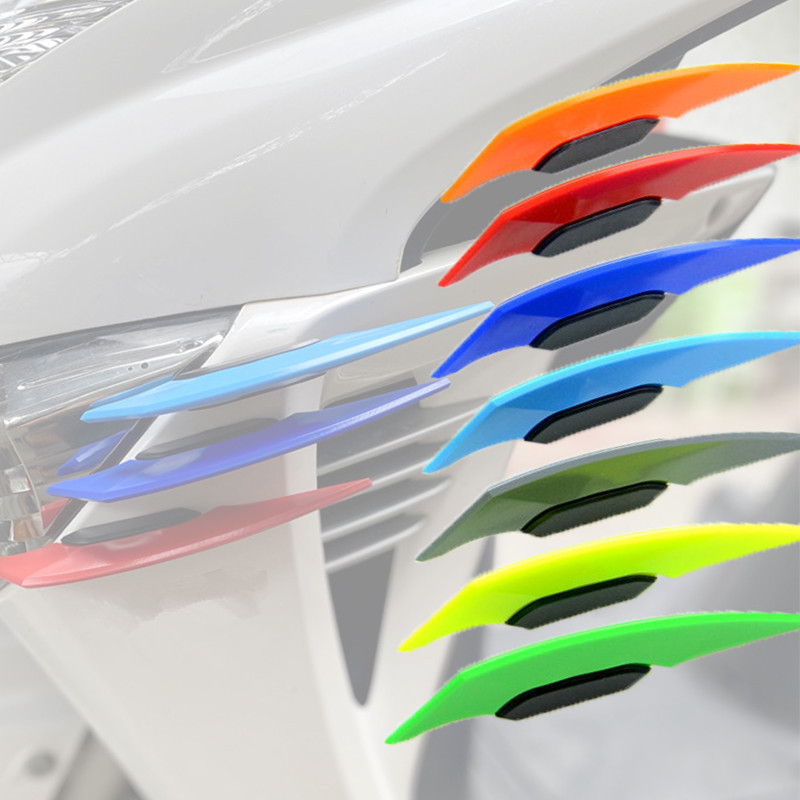 YJ Motorcycle Winglets Fairing Side Spoiler Wind Wing Stickers For Fz6 Drz 400 Yamaha Ybr 125 Moto K