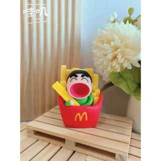 💥 จัดส่งจากประเทศไทย 💥5 ชิ้น/เซ็ต Crayon Shin chan คอสเพลย์ McDonald Hamburg Coke อะนิเมะรูป COD สต็อกรูปตุ๊กตาของเล่นสําหรับของขวัญเด็กคอลเลกชันเครื่องประดับรถบ้านเค้กตกแต่ง Gac