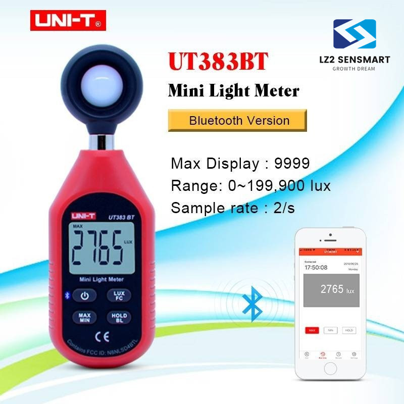 UNI-T UT383  UT383BT เครื่องวัดแสง ลักซ์มิเตอร์ ความสว่างแสง มิเตอร์วัดแสง