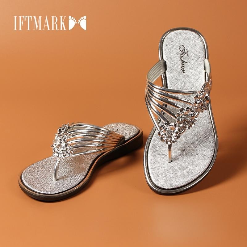 IFTMARK รองเท้าแตะหญิงแบบหนีบ, รองเท้าแตะผู้หญิงแฟชั่น, สวมใส่สบาย ทนทาน ใส่ง่ายเข้ากับทุกชุด[ส่งเร็วพิเศษ]