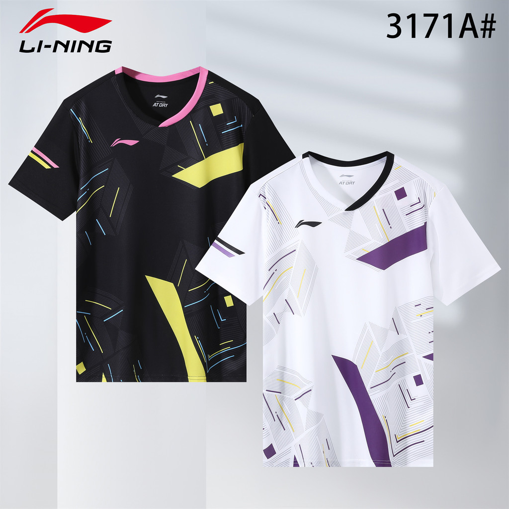 ในสต็อกจัดส่งฟรี 2025 ใหม่ มือโปร เสื้อแบดมินตันแห้งเร็วทัวร์นาเมนต์การฝึกอบรมสวมใส่โลโก้ที่กําหนดเองการพิมพ์ 3171