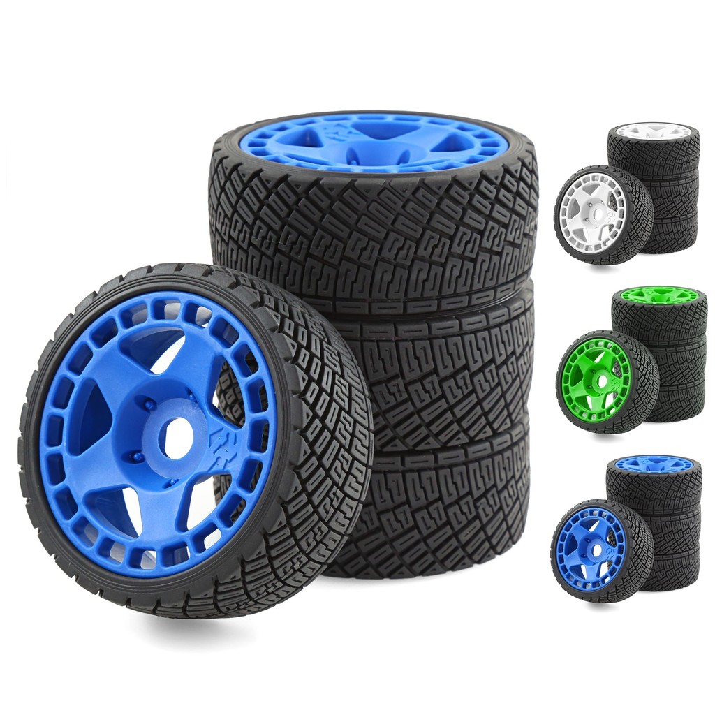 4 ชิ้น 100 มิลลิเมตร 1/7 1/8 RC Rally Off-Road Buggy ยางล้อ 17 มิลลิเมตร Hex สําหรับ ARRMA Traxxas Redcat ทีม Losi Kyosho HPI WR8 HSP RC รถ