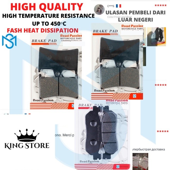 ผ้าเบรค YAMAHA YZFR1 YZF-R1 02-03 YZF-R6 YZFR6 YZF-R6S YZFR6S 99-01