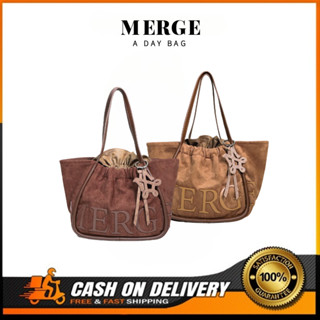 【สินค้าพร้อมส่ง】ของแท้100% MERGE A DAY BAG กระเป๋าถือ สะพายข…