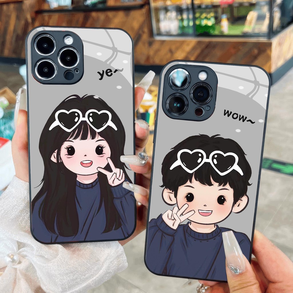 แก้วสําหรับ iPhone 16 15 14 13 12 11 8 7 6 6s 6p 7p 8p 6g 7g 8g Pro Max XR XS xsma