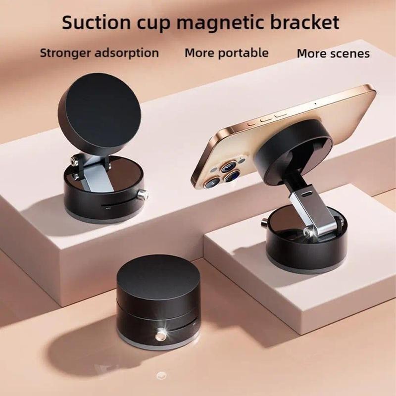 Suction cup magnetic bracket ถ้วยดูดแม่เหล็กสูญญากาศ Magsafeเหมาะสำหรับ for iPhone และ Android ที่ยึดแม่เหล็กสองด้าน Car