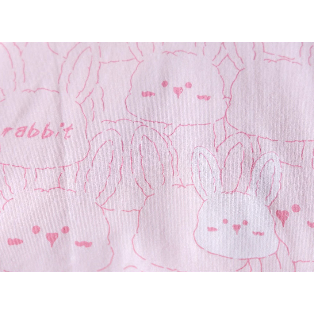 90-140【พร้อมส่ง】เสื้อยืดแขนสั้นเด็กผู้หญิงลายกระต่ายเต็มตัว สไตล์ทันสมัยเอนกประสงค์ สำหรับทารกในหน้าร้อน - รูปที่ 3