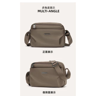 สุภาพสตรีสีทึบไหล่ขนาดใหญ่ความจุ Multi-pocket Commuter Messenger กระเป๋าแฟชั่นหญิงกระเป๋า Messenger กระเป๋าสะพาย F