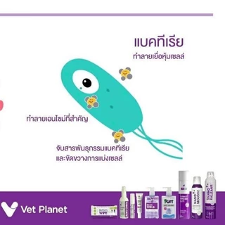 Nano Scrub แชมพูอาบน้ำน้องหมาและแมว อ่อนโยนแม้ผิวบอบบาง ขนาด 280ml. แถมทิชชู่เปียกกลิ่น Original 20 แผ่น 1 ห่อ