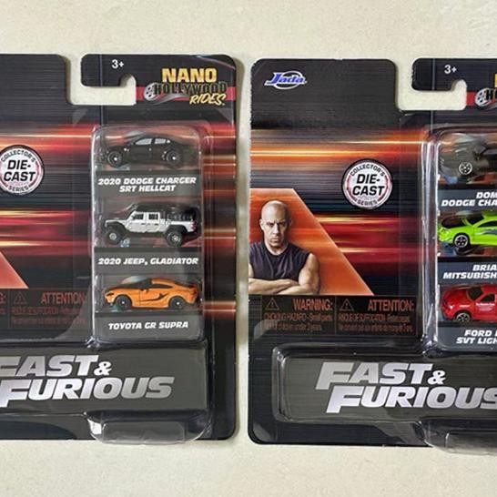 Ins Jada Nano Speed and Passion Mini Car Group ไก่ธรรมดา Back to Future Jurassic Parkins Jada Nano速度与激情 迷你车组 素鸡 回到未来 侏罗纪公园