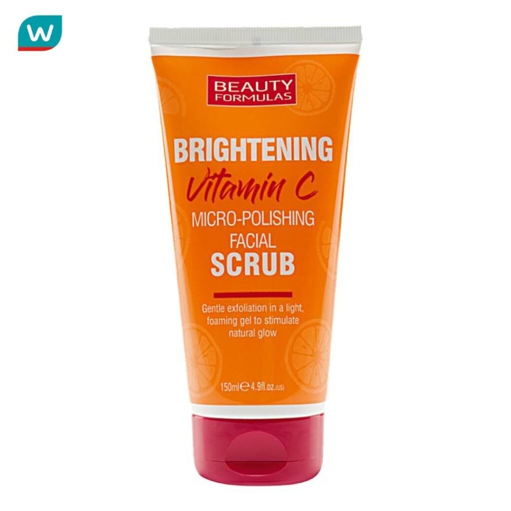 Beauty Formulas บิวตี้ ฟอร์มูล่า ไบร์ทเทนนิ่ง วิตามินซี ไมโคร-พอลิชชิ่ง เฟเชียล สครับ 150 มล.