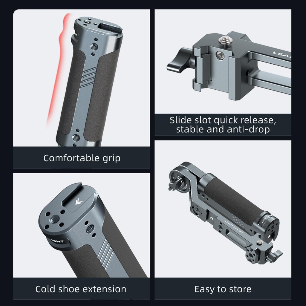 โลหะปรับสลิง Handgrip Gimbal Handle ใช้งานร่วมกับ DJI RS4 PRO RS3 RSC2 Mini Stabilizer Ergonomic Grip