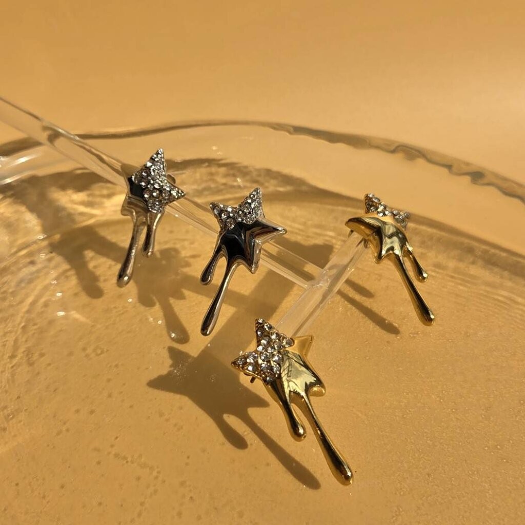 (WELRY.acc) พร้อมส่ง ต่างหูดาวหยด รุ่น starry