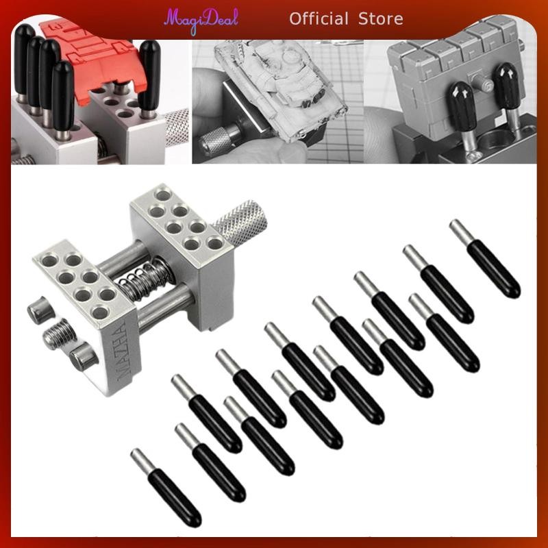 MagiDeal Mini Bench Vise Small Bench Clamp ที่วางนาฬิกาแบบพกพาสําหรับนาฬิกาซ่อมประติมากรรมมืออาชีพงา