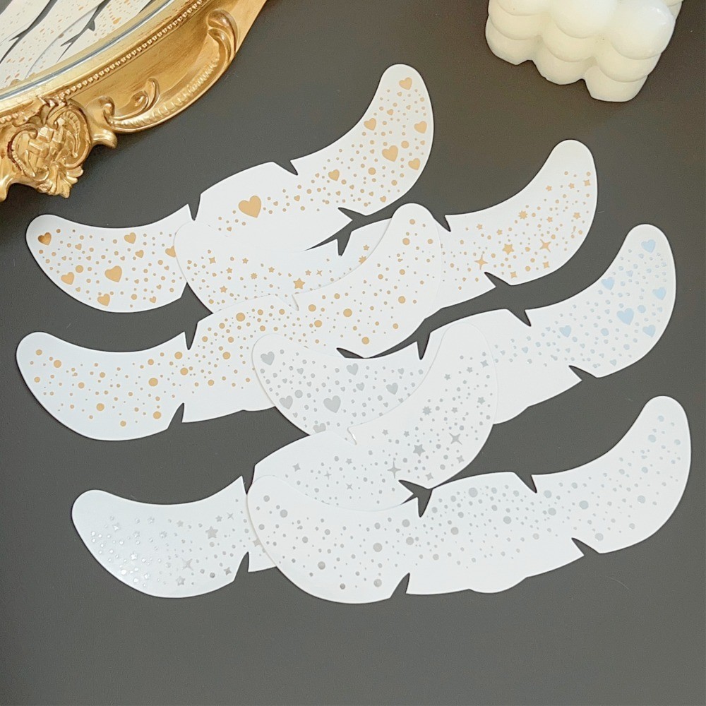 Glitter Freckle Faceสติกเกอร์กันน้ําStar Dots Paster Love DIY Body False Tattoo PatchเทศกาลเพลงCosplay Decor Decals - รูปที่ 6