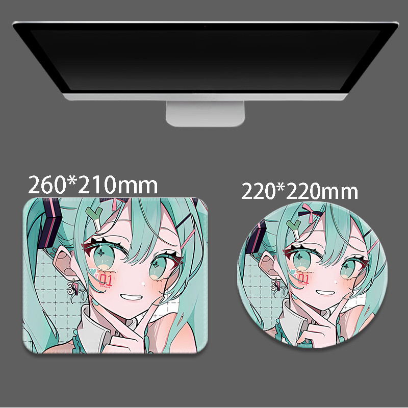 แผ่นรองเมาส์ Hatsune Miku อุปกรณ์เสริมคอมพิวเตอร์ FJTPD4607 250314