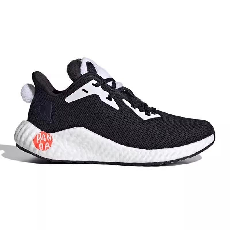 Adidas Alphaboost Panda Women Cushioning Breathable กีฬากลางแจ้งรองเท้าวิ่ง GY4124