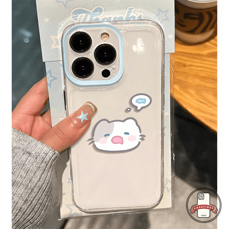 คู่รักการ์ตูนแมวตัวเล็กสีน้ำเงินปลาตัวเล็ก เคส Realme C53 C67 C35 C51 C25 C11 C25Y C21 C15 C20 C3 C12 C55 5 5i 8i 6i C31 - รูปที่ 2