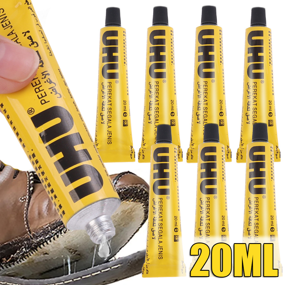Uhu Germany Super Strong Glue - กาวซ่อมรองเท้ากันน้ําโปร่งใส - กาวติดไม้ทําด้วยมือในครัวเรือน - สําห