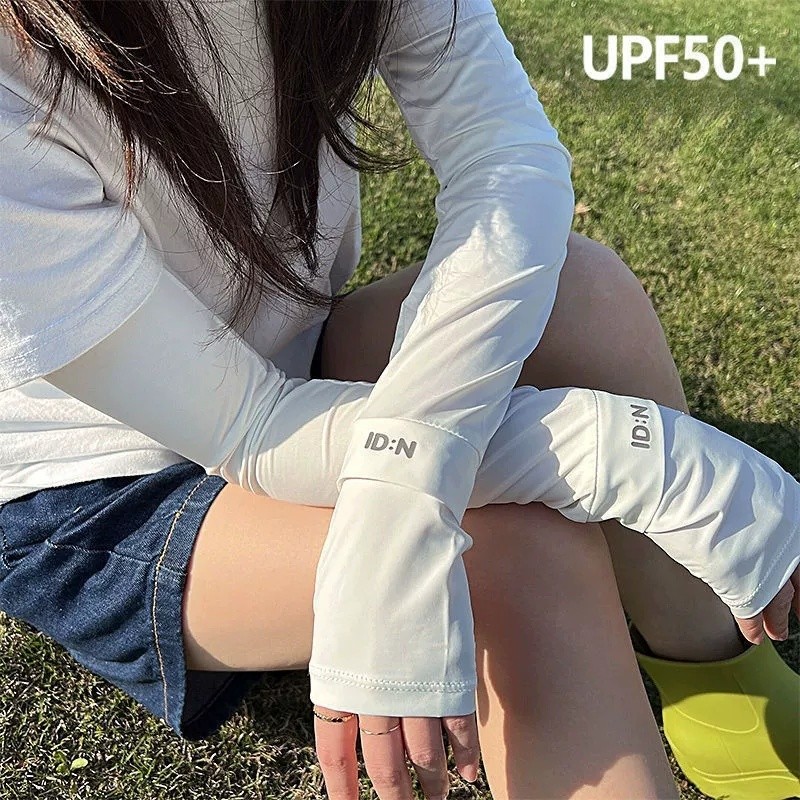 พร้อมส่ง ป้องกันรังสีอัลตราไวโอเลต UV 99% ปลอกแขนกันแดด สำหรับขี่จักรยาน ทรงหลวม