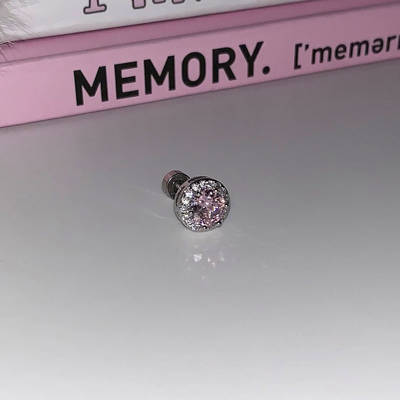 1 ชิ้นสุภาพสตรีความงามโลหะผสมเรขาคณิต Rhinestone ต่างหู Earbone สีชมพู ราคา ถูกที่สุด ดีลบีเคเค แกลเลอรีภาพที่ 6