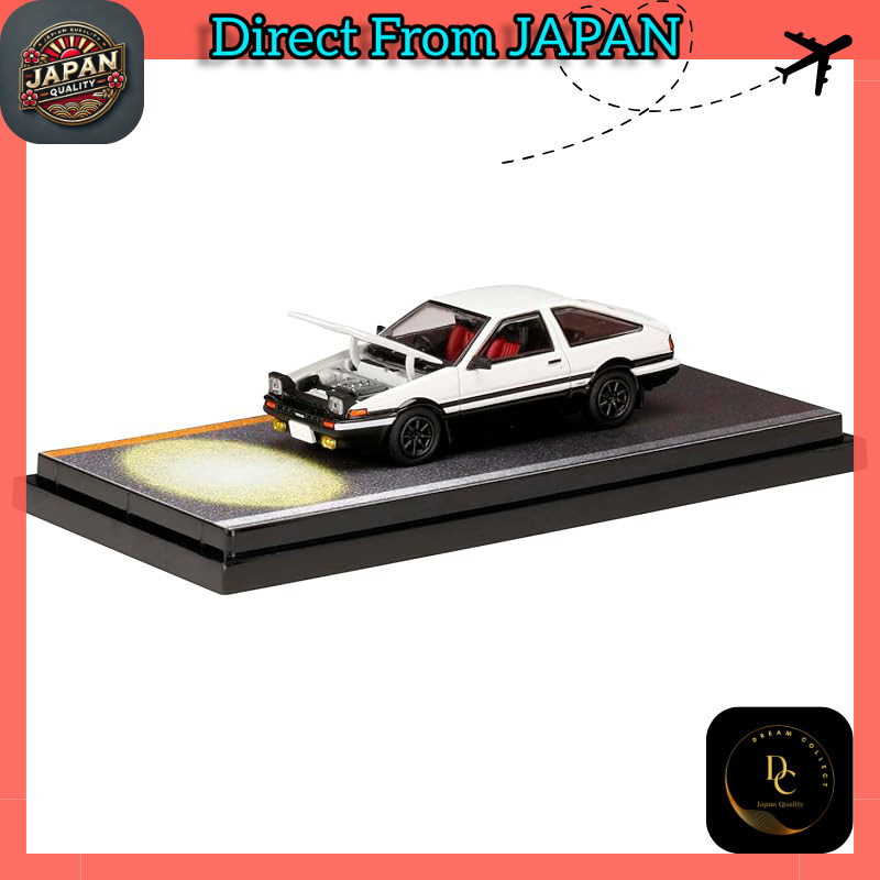 HJ64 1/64 Toyota Sprinter Trueno GT Apex (AE86) / Initial D Engine-equipped Model VS Kyōichi Sudō Co