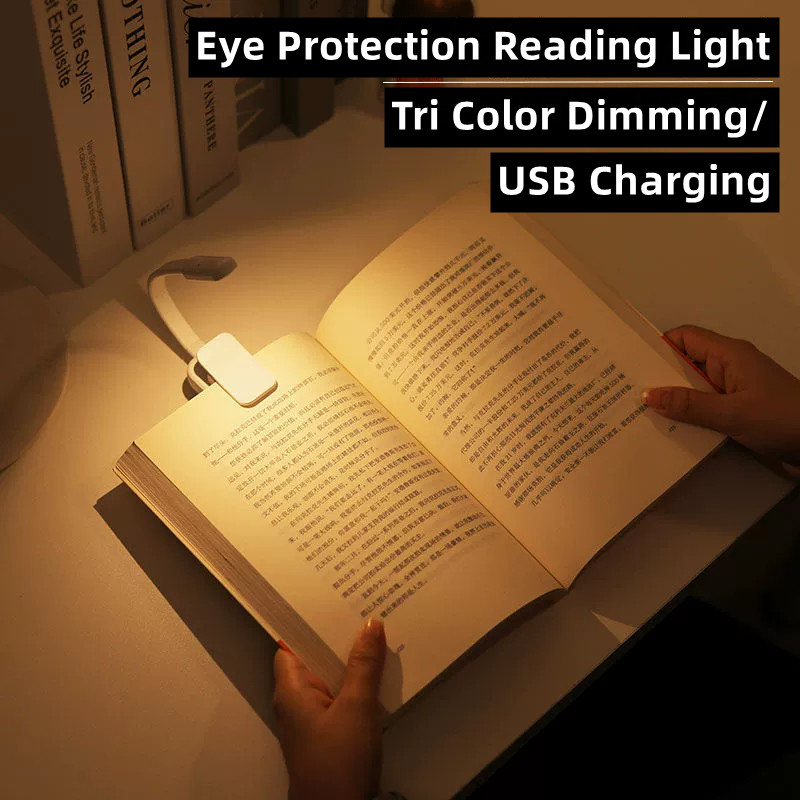 ปรับ LED Clip-On Book โคมไฟตาราง USB ชาร์จยืดหยุ่นศึกษาการเรียนรู้โคมไฟตั้งโต๊ะแบบพกพาห้องนอนอ่านหนังสือ Night Light