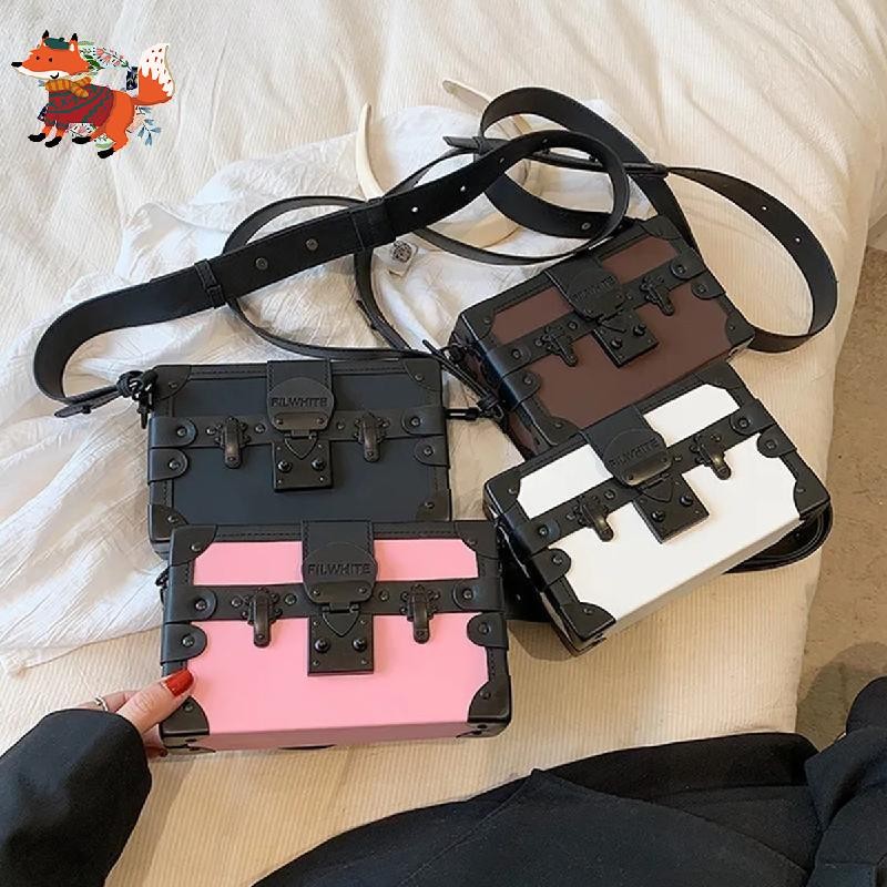 กระเป๋า,ไหล่,กล่อง,PU,rivet,Crossbody,ผู้หญิง,แฟชั่น JP50324