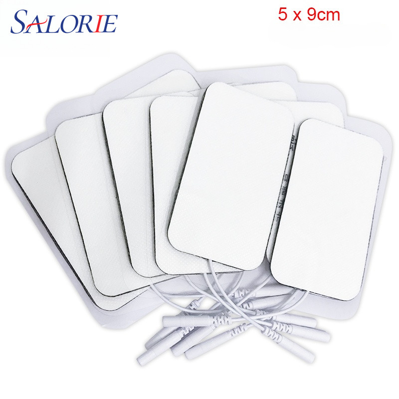 10/20pcs เครื่องกระตุ้นกล้ามเนื้อ Electrode Pads เจลผ้าไม่ทอ Self กาวเปลี่ยนแผ่นสําหรับ Tens Digital Therapy เครื่อง