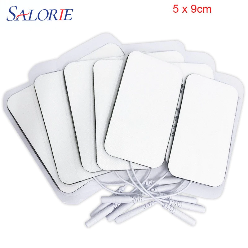 10/20pcs เครื่องกระตุ้นกล้ามเนื้อ Electrode Pads เจลผ้าไม่ทอ Self กาวเปลี่ยนแผ่นสําหรับ Tens Digital Therapy เครื่อง